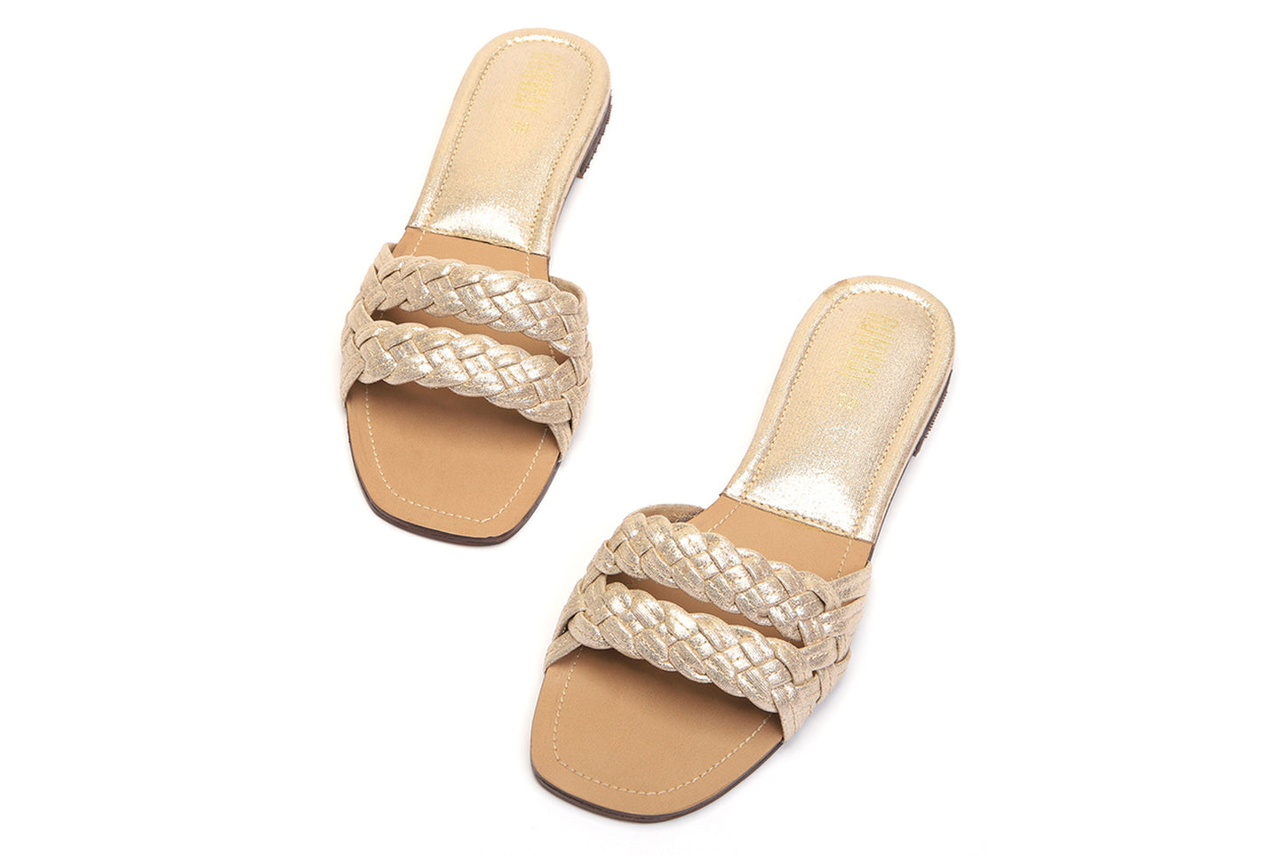 Knotted Gold Slip On