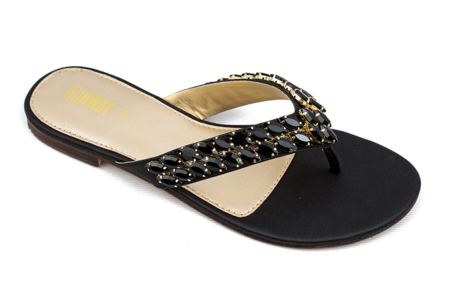 Basic Black Stoned Flats