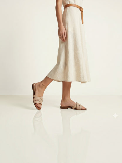 Classic Beige Flats