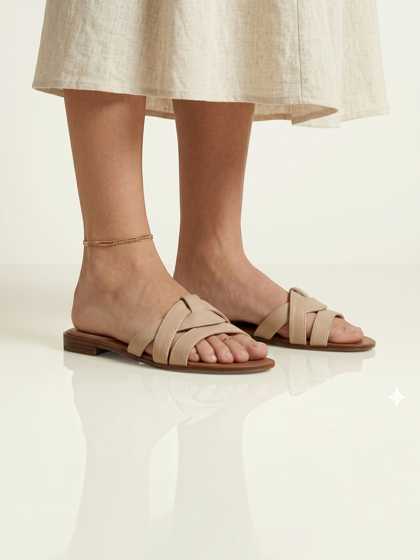 Classic Beige Flats
