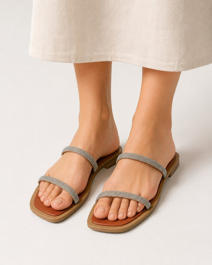 Silver String Flats