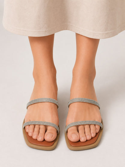 Silver String Flats