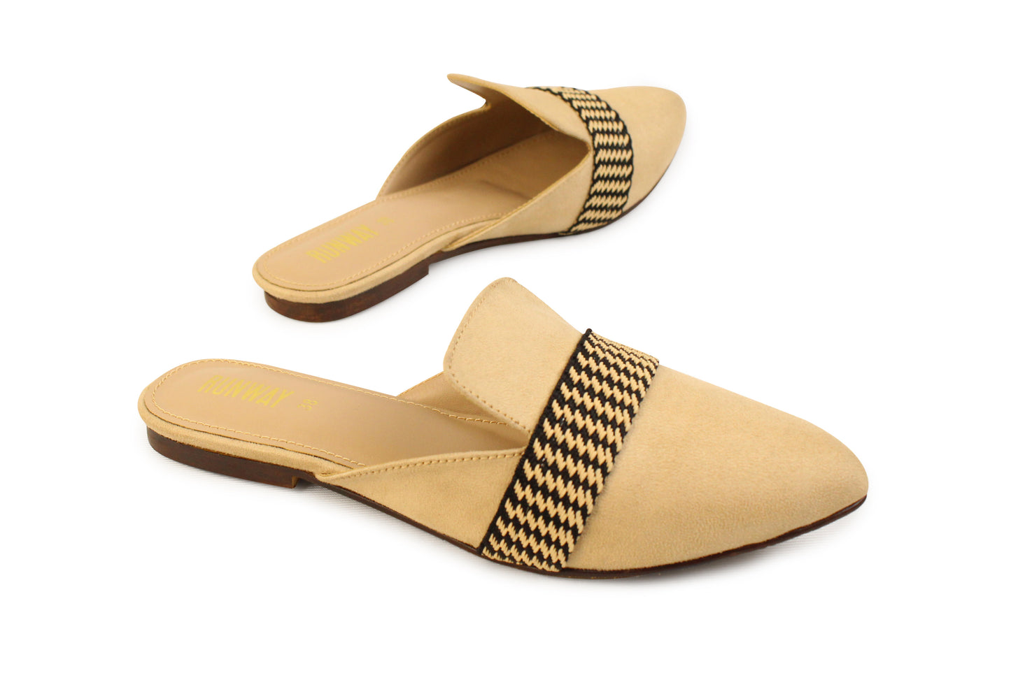 Brown Strapped Mules