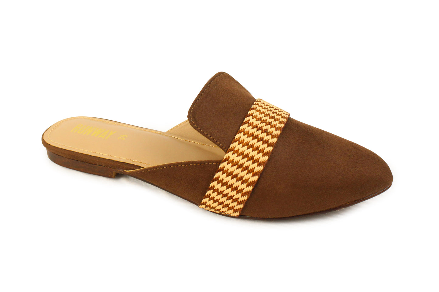Brown Strapped Mules