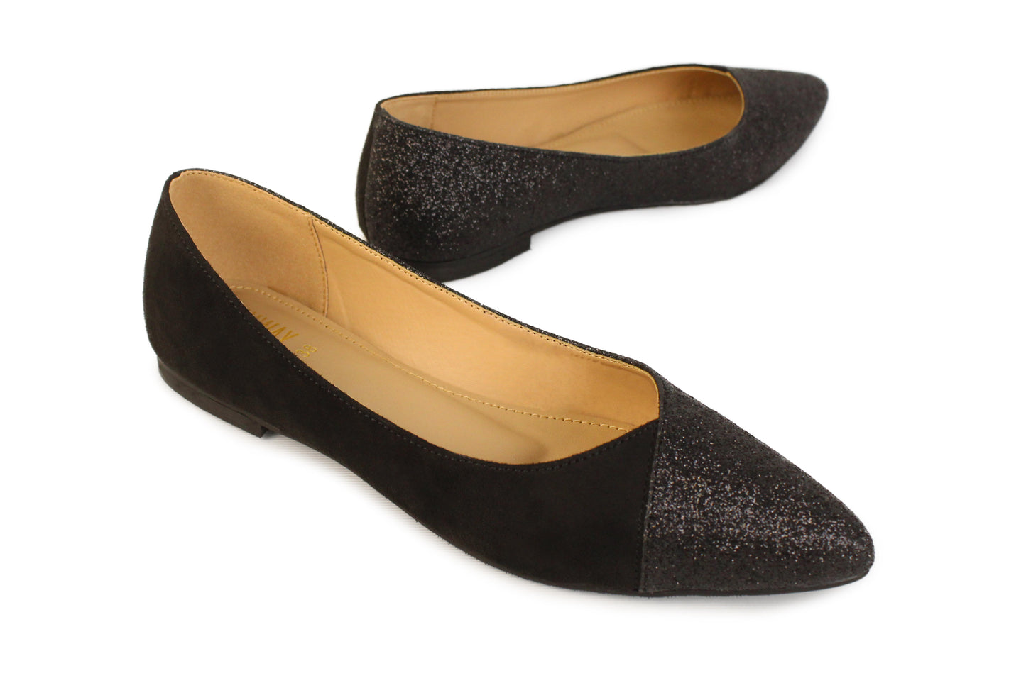 Glitzy Black Pumps