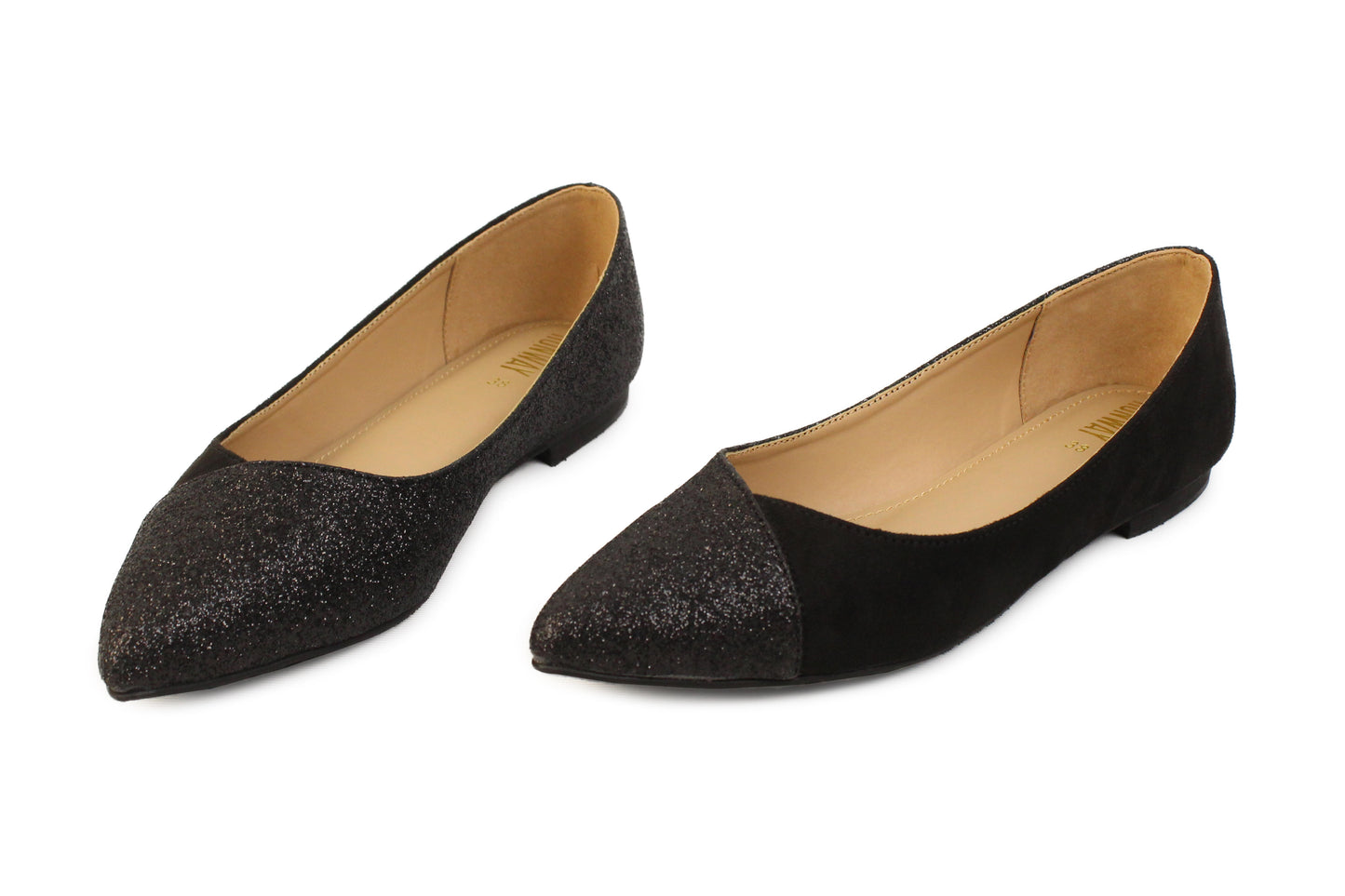 Glitzy Black Pumps