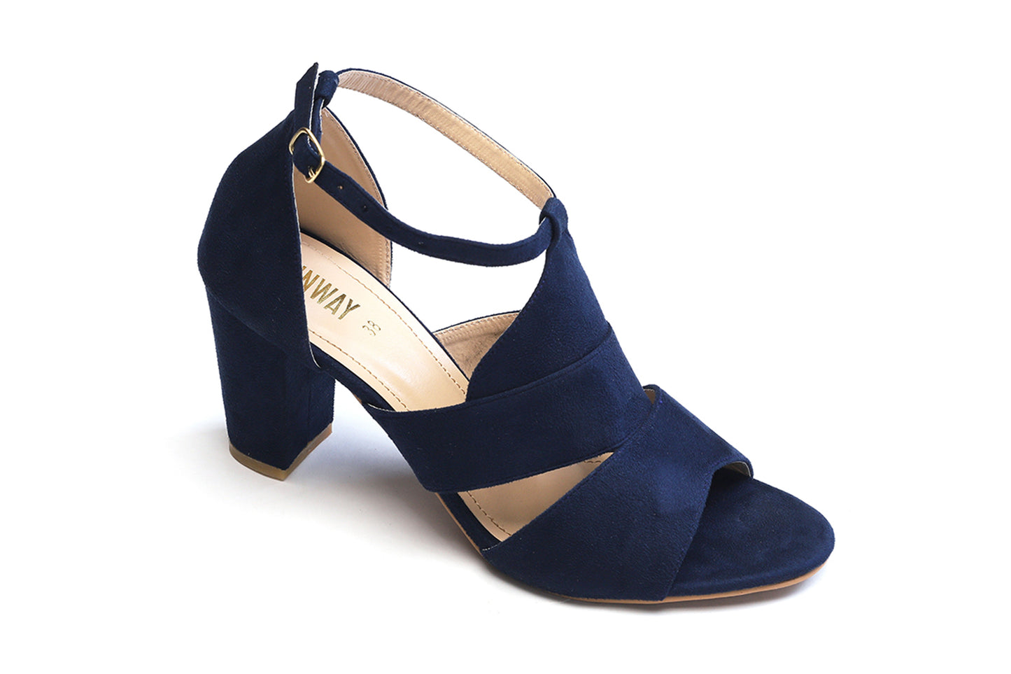 Navy Suede Sandals