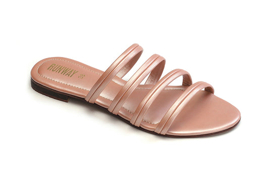 Rose Gold Multi-Loop Slippers