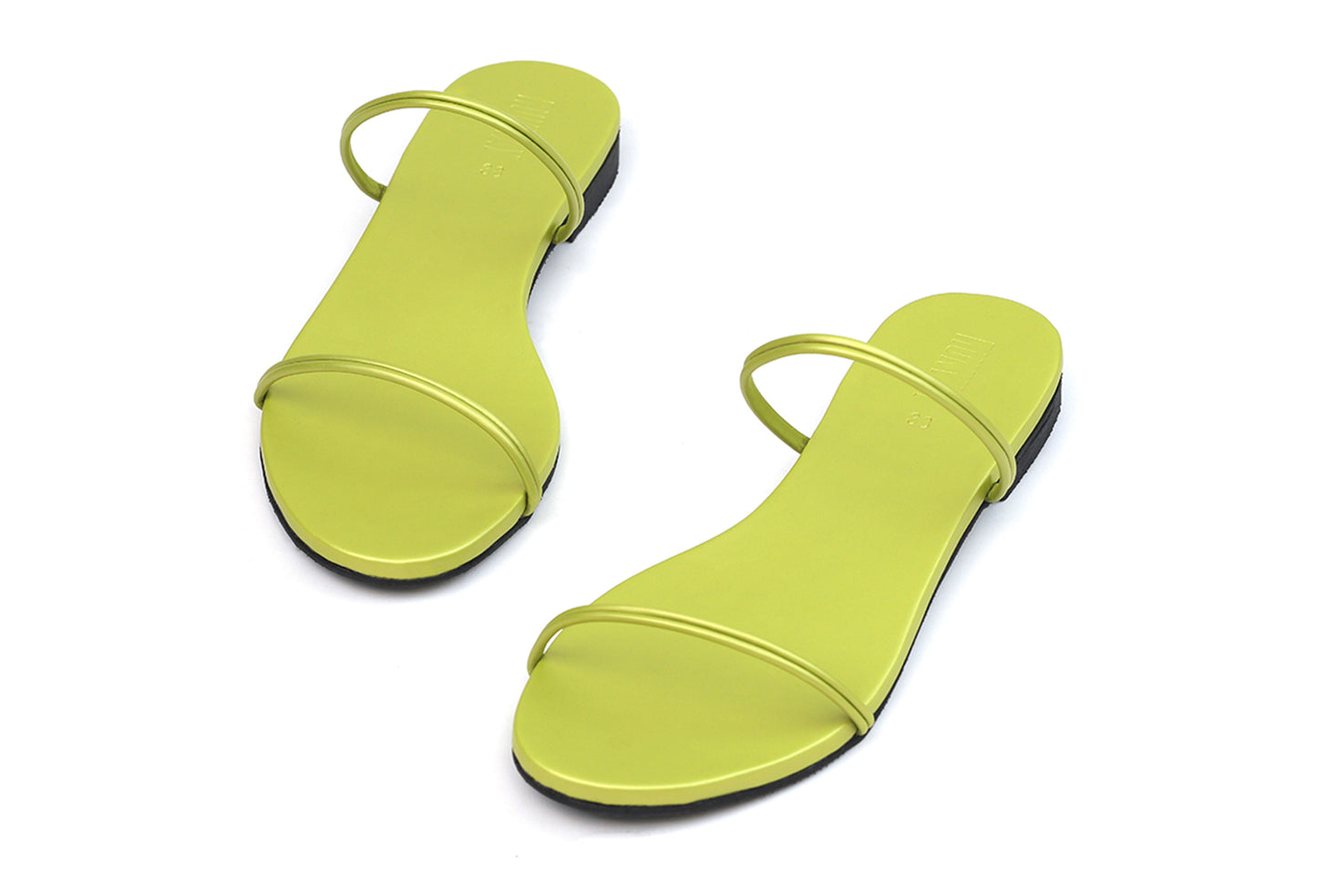 Olive Strappy Slides