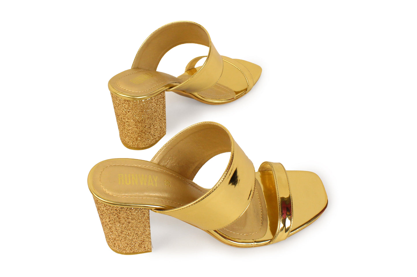 Glitzy Gold High Heels