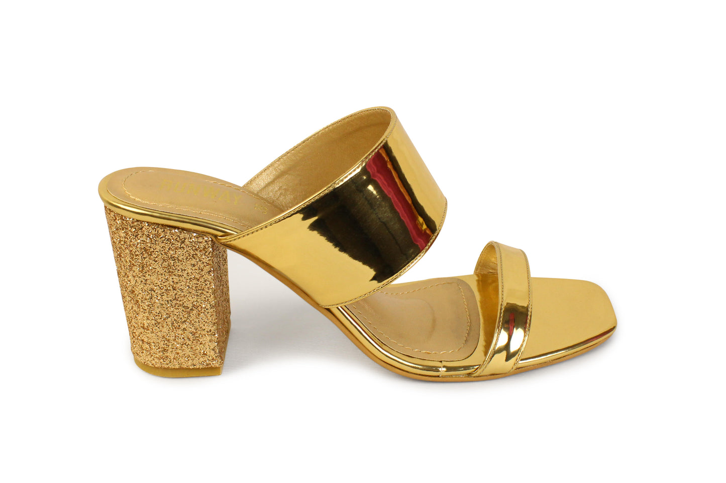 Glitzy Gold High Heels