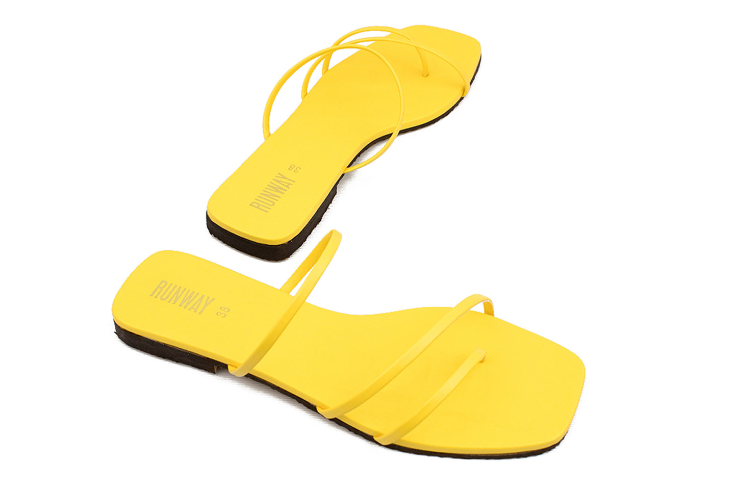 3 Strapped White Slides