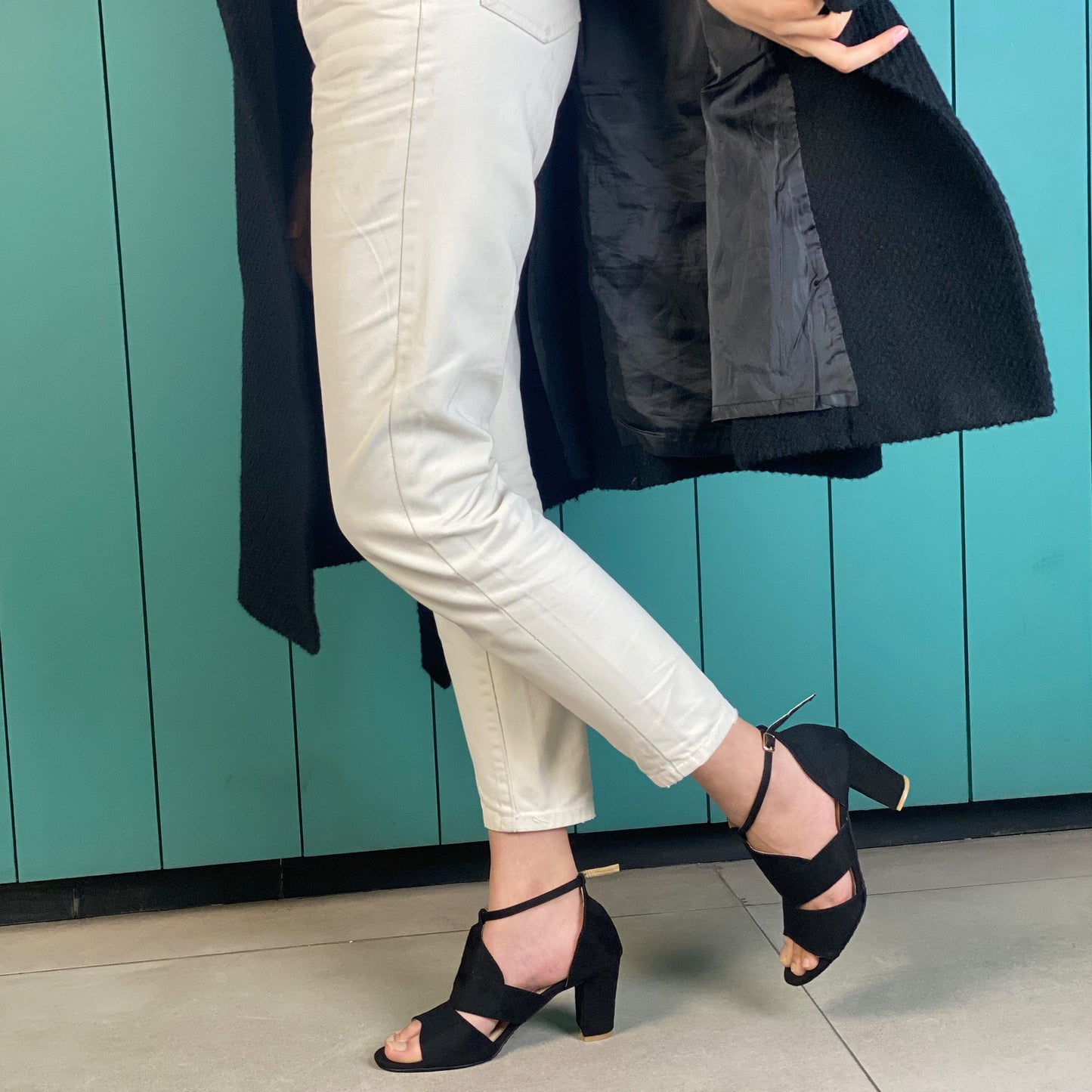 Black Suede Sandals